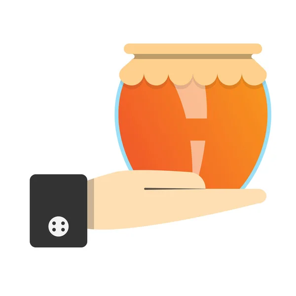 sıvı tatlı bal, vektör görüntü, düz tasarım