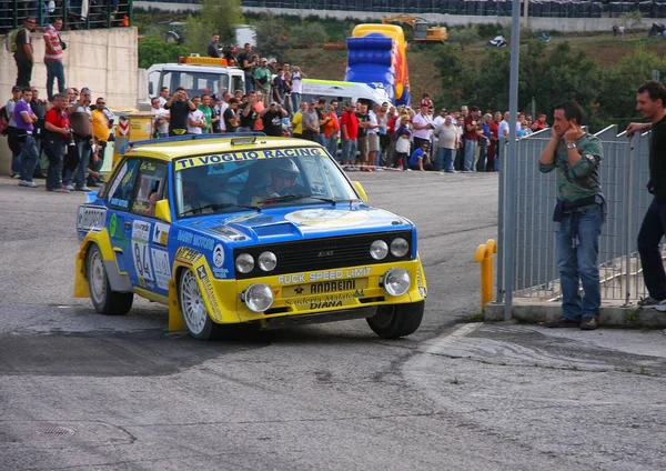 Fiat 131 Abarth Viejo Coche Carreras Durante Rally Legend 2009 — Foto de Stock