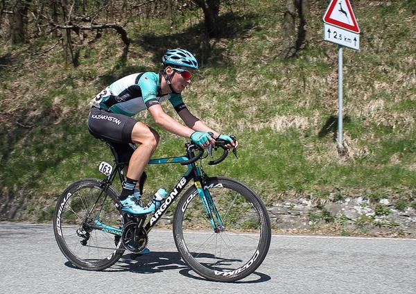 Rowerzystów Giro Dell Appennino Który Odbył Się Kwietnia 2018 Zaangażowany — Zdjęcie stockowe