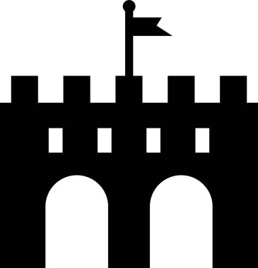 Ortaçağ Kalesi Katı Simgesi
