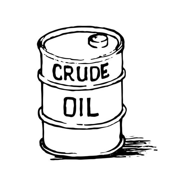 Баррель для хранения жидкого топлива . — стоковый вектор