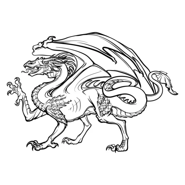 Валлийский Красный Дракон на гранжевой акварельной текстуре пятна окрашены в цвета валлийского национального флага . — стоковый вектор