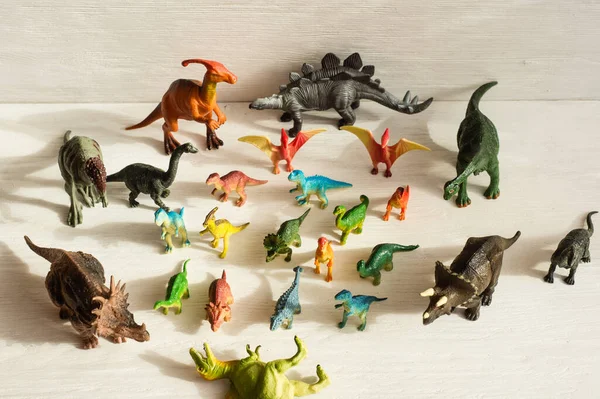 Cheboksary Tchouvachie Russie Juin 2019 Figurines Dinosaures Plastique Anciennes Créatures — Photo