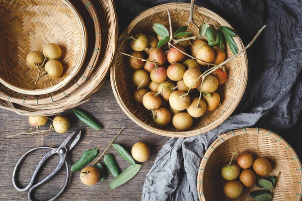 Longan Świeże Owoce Wietnamu — Zdjęcie stockowe