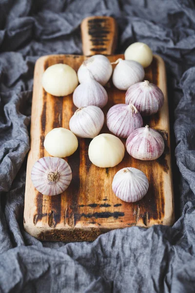 Solo Garlics Pojedyncze Ząbki Czosnku — Zdjęcie stockowe