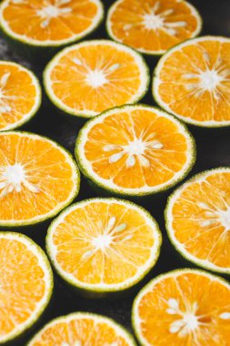 Kral mandalina meyve portakal dilimleri