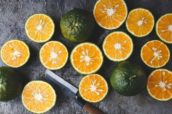 Kral mandalina meyve portakal dilimleri