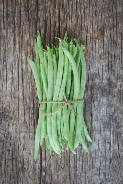 Färsk Fransk Bön Grön Bön Friska Grönsaker — Stockfoto