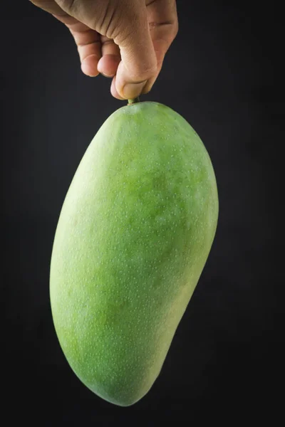 Mango Verde Grande Sobre Fondo Oscuro — Foto de Stock