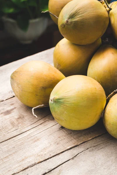 Färsk Kokosnöt Friska Tropiska Frukter — Stockfoto