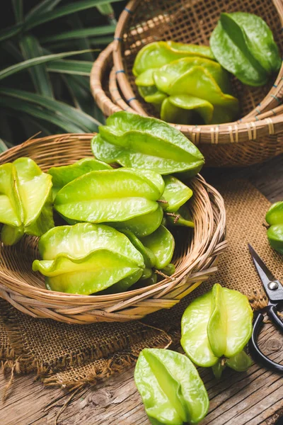 Färsk Starfruit Friska Frukter Från Asien — Stockfoto