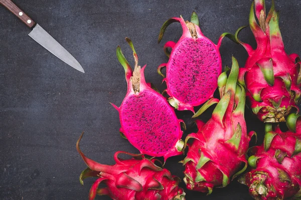 Frische Rote Drachenfrucht Pitaya Frucht — Stockfoto