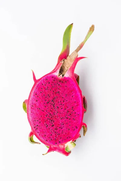 Verse Rode Draak Fruit Pitaya Fruit Witte Achtergrond — Stockfoto