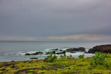 Fırtınalı bir günde Afrika kıyıları