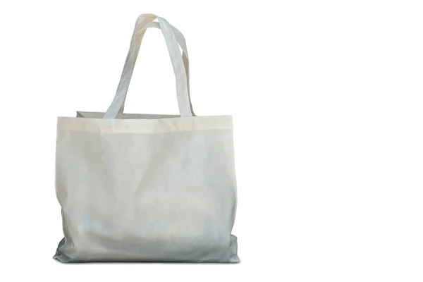 Τσάντα Υφάσματος Λευκό Φόντο — Φωτογραφία Αρχείου