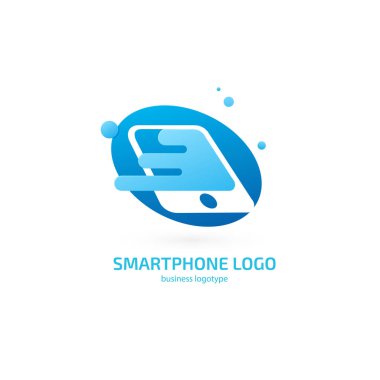 Çizimde tasarım logo iş web pazarlama. Vektör smartphone web simgesi.