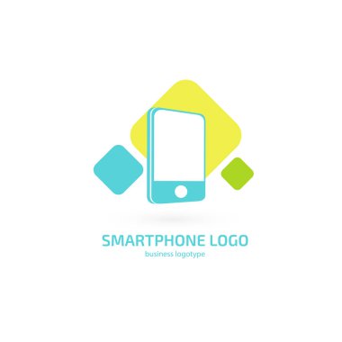 Çizimde tasarım logo iş web pazarlama. Vektör smartphone web simgesi.