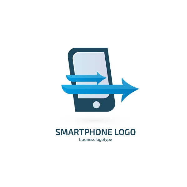 Illustration Design Logotype Business Web Marketing Vector Smartphone Web Icon — Stock Vector