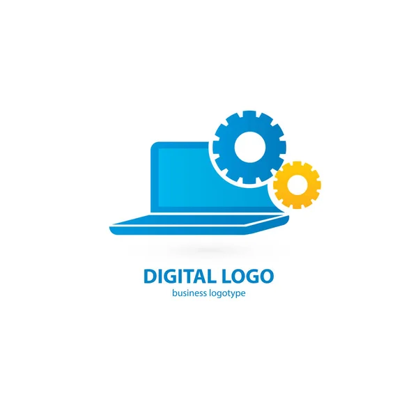 ロゴタイプ ビジネス デスクトップ ソフトウェアのイラスト デザイン ベクトル コンピューター Web アイコン — ストックベクタ