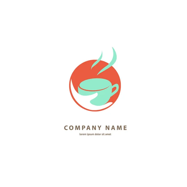 Design Ilustração Silhueta Marrom Logotipo Café Copo Ícone Vetorial Com —  Vetores de Stock