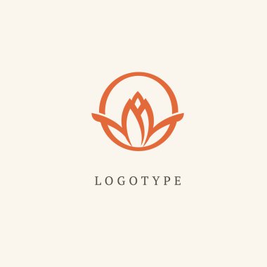 Kraliyet takı, Yoga, Premium Logo. Resort ve restoran tasarlamak