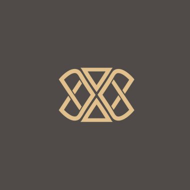 Basit çizgi sanat süslü tasarlamak. Vintage geometrik vektör çizim.