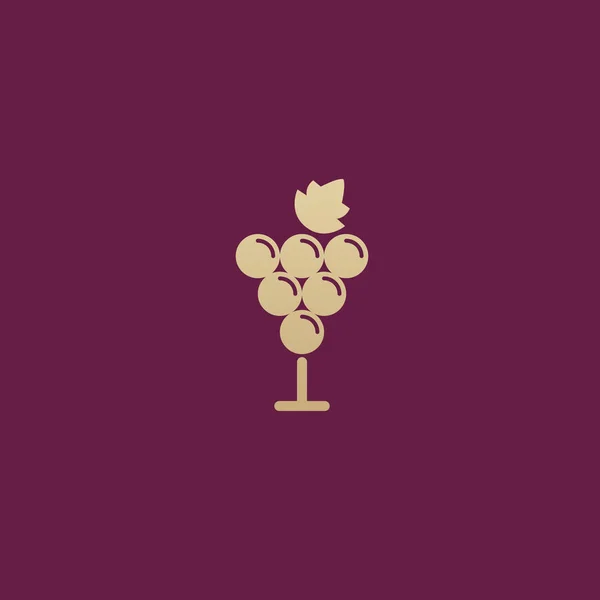 Design Ilustração Loja Vinho Logotipo Elegante Fundo Clarete Escuro Ícone — Vetor de Stock