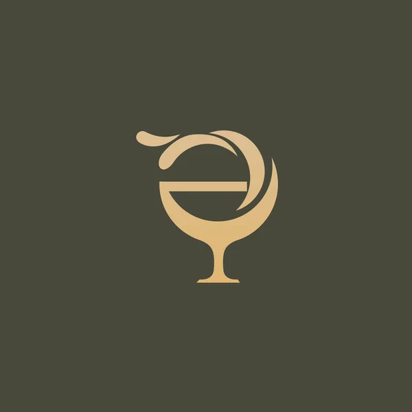 Diseño Ilustrativo Elegante Tienda Vinos Con Logotipo Icono Vectorial Para — Vector de stock