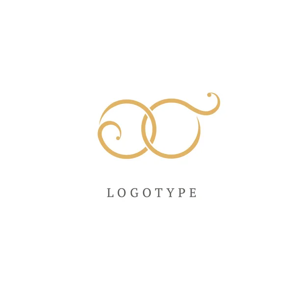 Ilustração Design Elegante Premium Logotipo Real Último Ícone Vetorial Casamento — Vetor de Stock