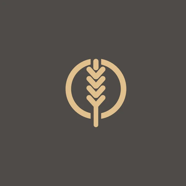 Design Ilustrație Frunze Logotip Elegant Premium Regal Icoana Vectorială Urechii — Vector de stoc