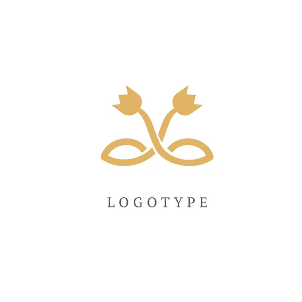 Královské Klenoty Jóga Logo Premium Rezort Ilustrace Design Restaurace — Stockový vektor