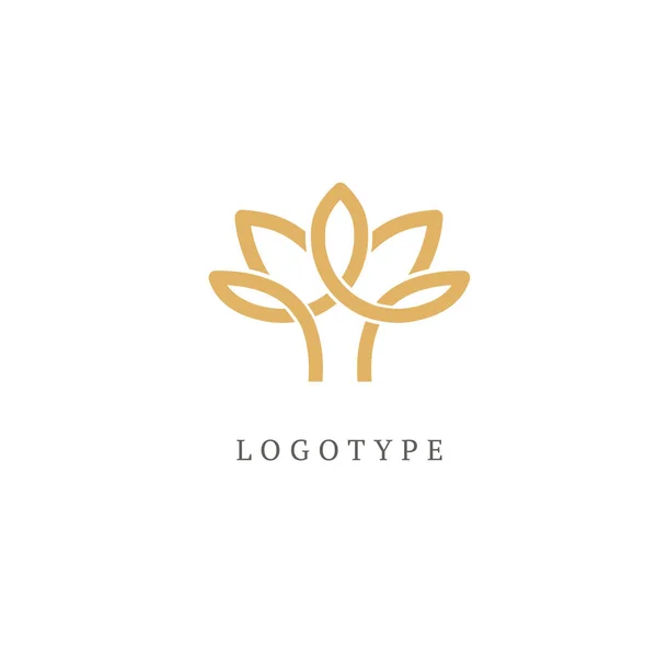 Jóias Reais Yoga Logotipo Premium Resort Restaurante Ilustração Design —  Vetores de Stock