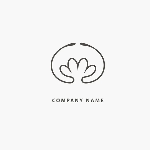 Kraliyet Takı Yoga Premium Logo Resort Restoran Tasarlamak — Stok Vektör