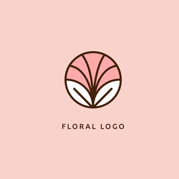 Ilustración Vectorial Diseño Gráfico Diseño Editable Logo Floral Icono Boda — Archivo Imágenes Vectoriales