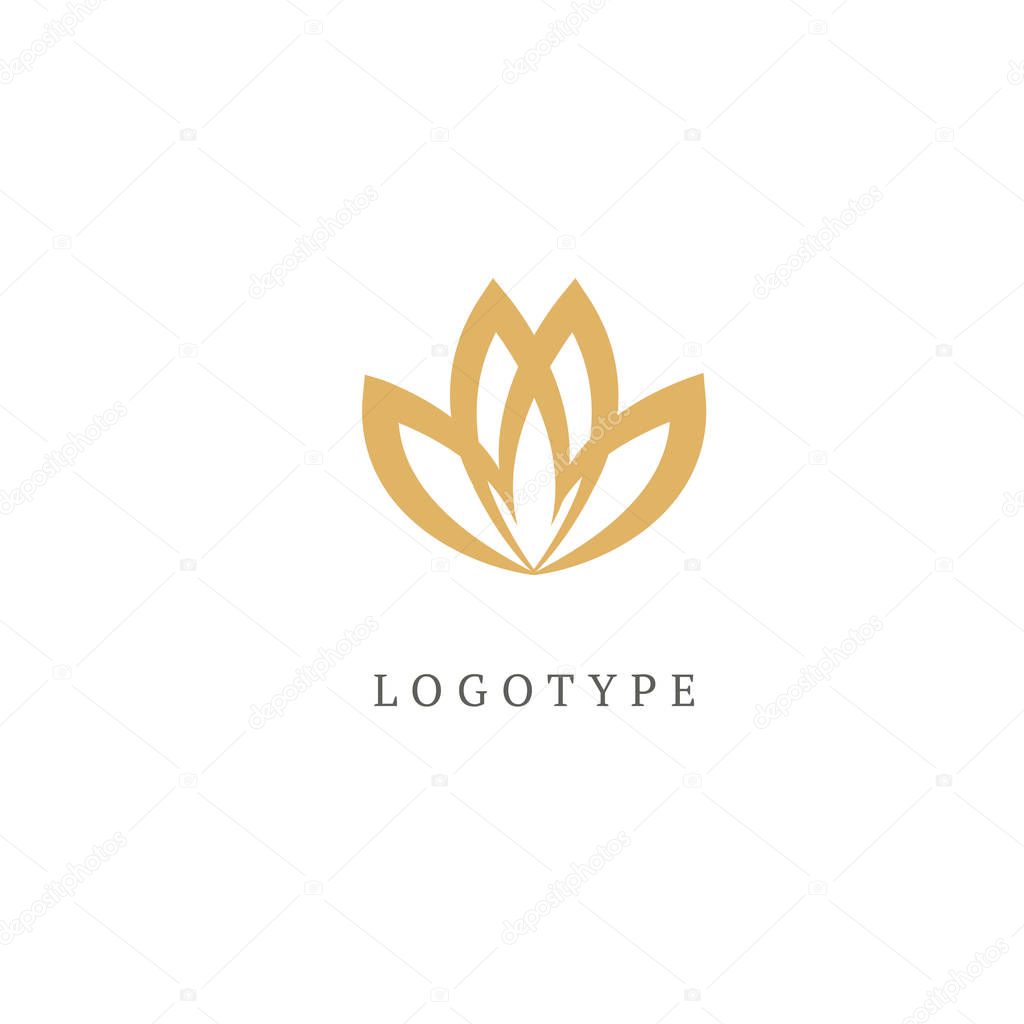 Royal Jewelry, Yoga, Premium Logo. Resort and Restaurant design illustration