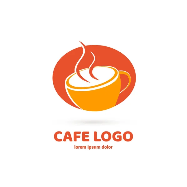 Ilustración Diseño Del Logotipo Del Restaurante Negocios Símbolo Cafetería Copa — Archivo Imágenes Vectoriales