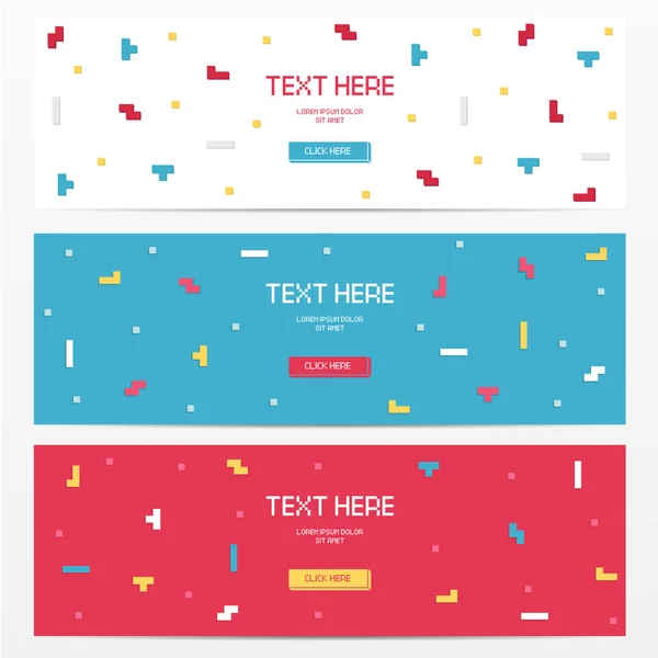 Afiş, el ilanı, kart, davetiye, broşür ve afiş techno piksel öğesi için modern şablonu