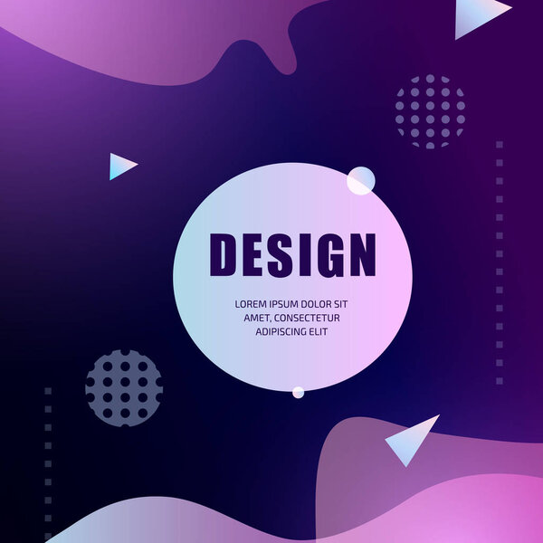 Modern Glamor dark template for banner, flyer, card, invitations, brochure and poster abstract element