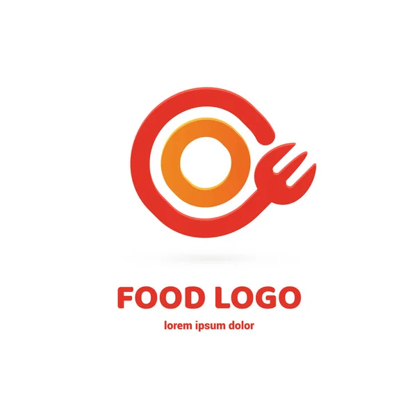 Графічний Символ Виделки Кафе Ресторану Кулінарного Бізнесу Сучасна Торгова Марка — стоковий вектор