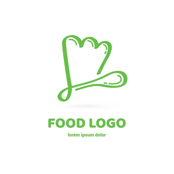 Grafisches Gabelsymbol Symbol Für Café Restaurant Kochgeschäft Modernes Catering Etikett — Stockvektor