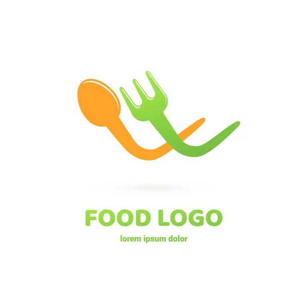 Графический Символ Вилки Кафе Ресторана Кулинарного Бизнеса Современная Этикетка Эмблема — стоковый вектор
