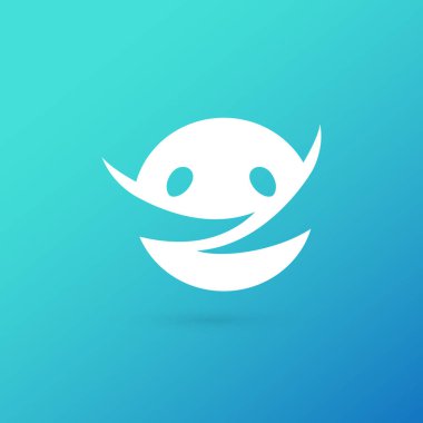 İllüstrasyon tasarımı logo iş takım sembolü. Vektör mutlu adam web simgesi.