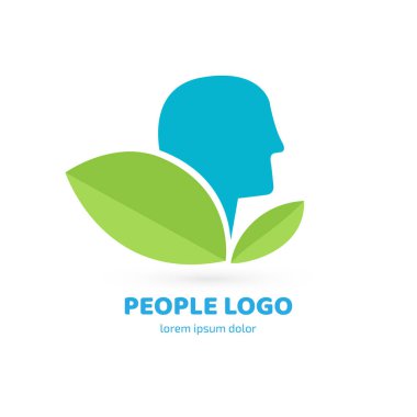 İllüstrasyon tasarımı logo iş rahatlama sembolü. Vektör mutlu adam web simgesi.
