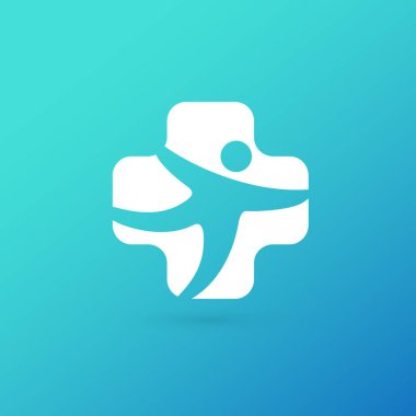 İllüstrasyon tasarımı logo iş rahatlama sembolü. Vektör mutlu adam web simgesi.