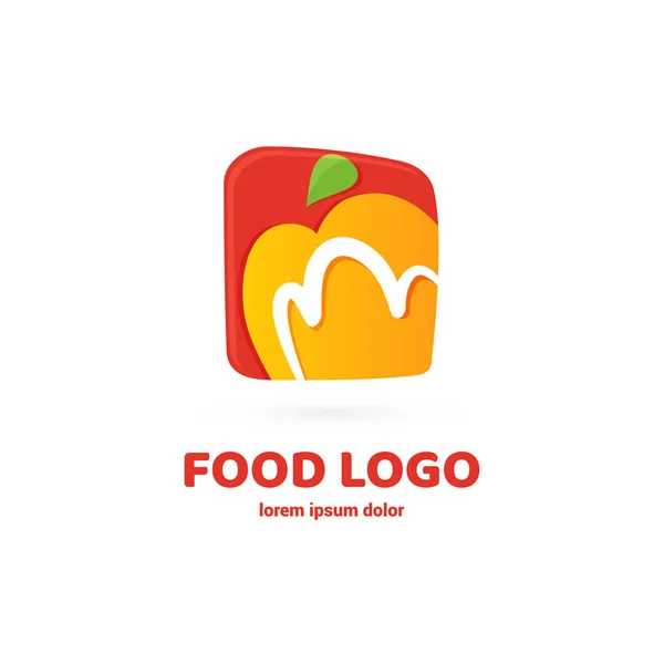 Logotipo Cozinha Design Vetorial Pictograma Comida Ícone Abstrato Cozinha — Vetor de Stock