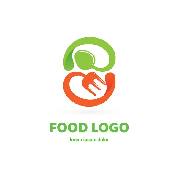 Logotipo Cozinha Design Vetorial Pictograma Comida Ícone Abstrato Cozinha — Vetor de Stock