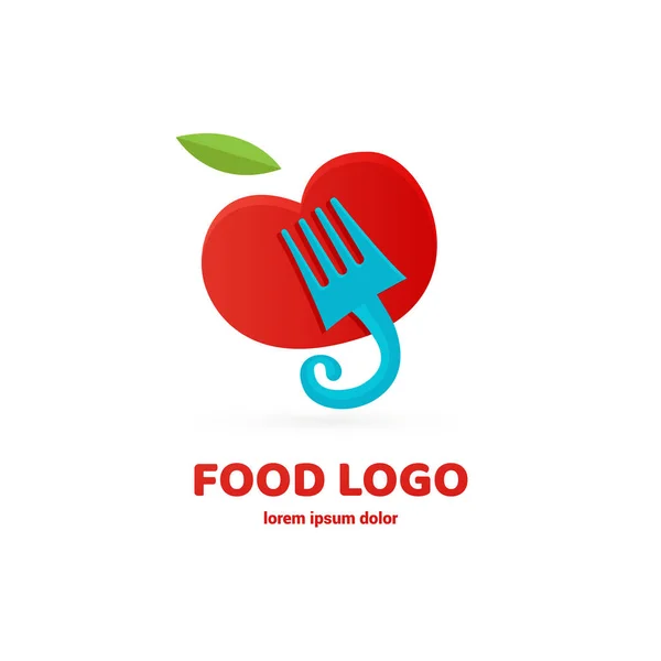 Diseño Vectorial Logotipo Cocina Pictograma Alimentos Cocina Icono Abstracto — Vector de stock
