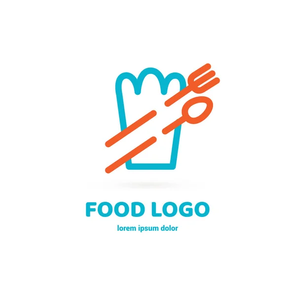 Vektör Tasarımı Logo Yemek Gıda Piktogram Soyut Simgesi Pişirme — Stok Vektör