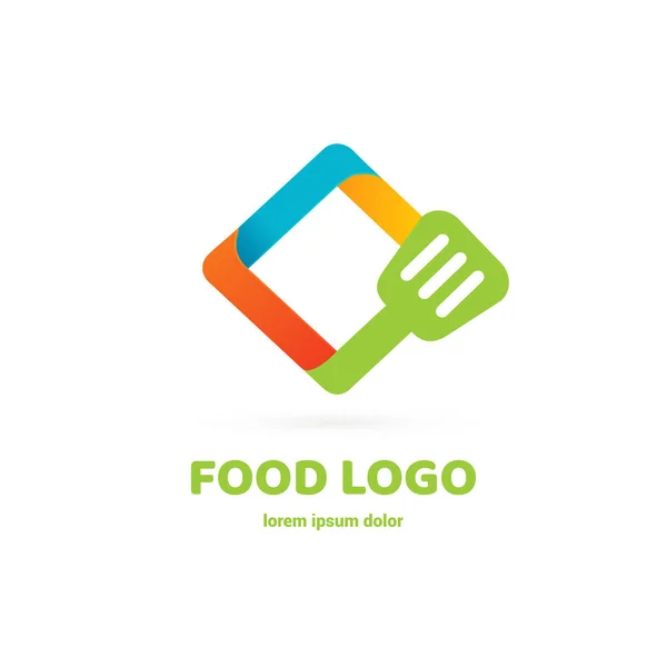 Logotipo Cozinha Design Vetorial Pictograma Comida Ícone Abstrato Cozinha —  Vetores de Stock