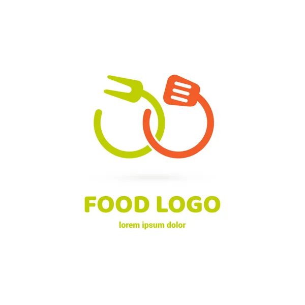 Logotipo Cozinha Design Vetorial Pictograma Comida Ícone Abstrato Cozinha — Vetor de Stock